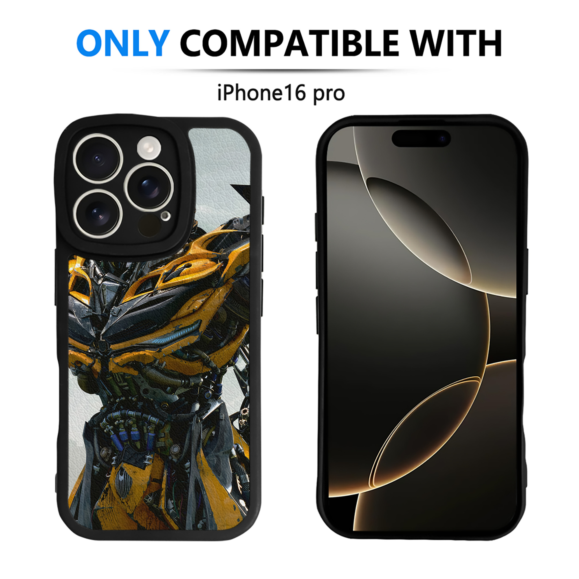（画像用） Transformers トランスフォーマー 【iPhone 16シリーズ対応】シリコンスマホケース（レザー調） 材質：シリコン